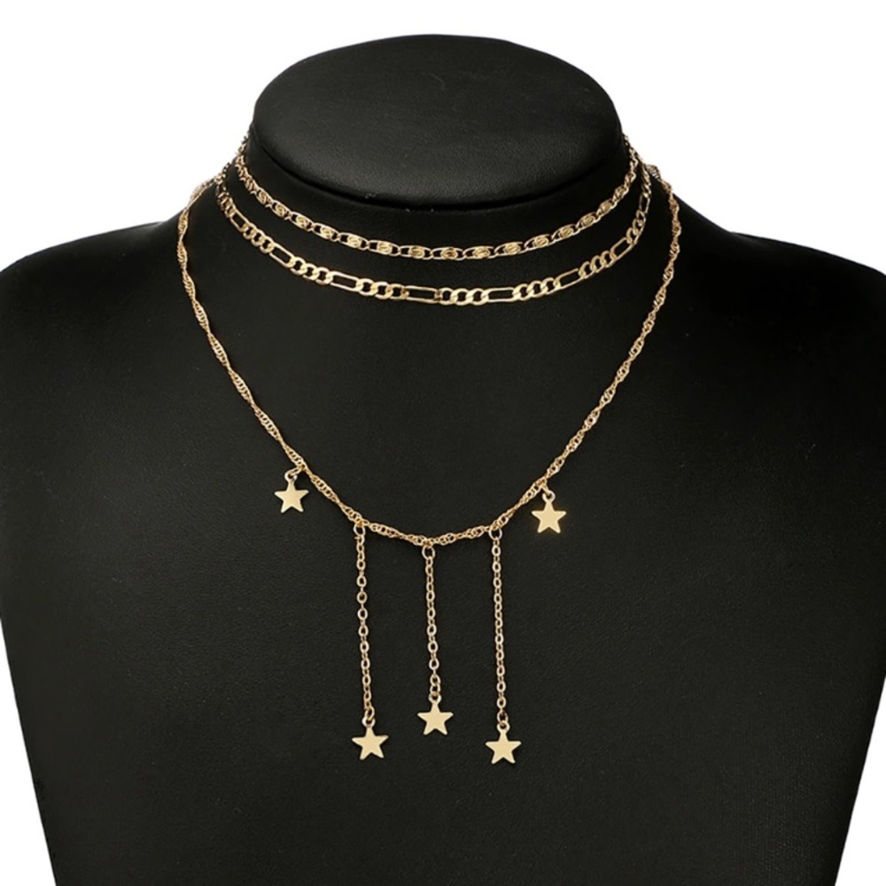 Shooting Star ☆ Layered Choker Necklace - Picture 5 of 8